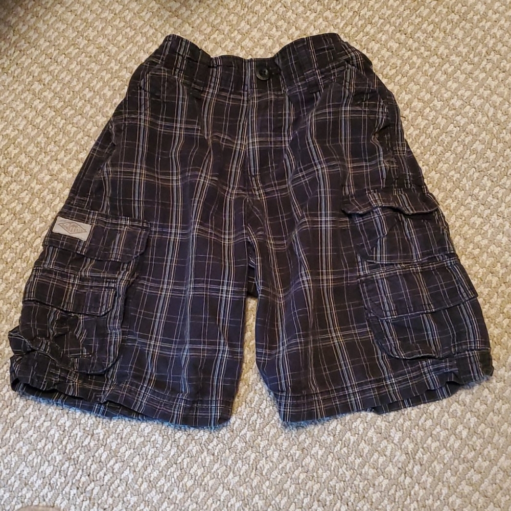 Boy's Lee plaid cargo shorts
